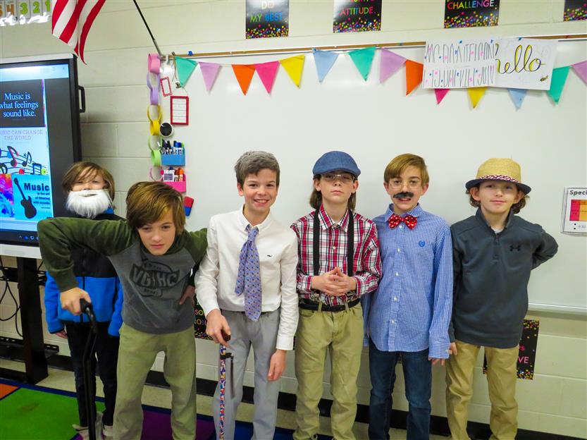 Students celebrate the 100th day of school